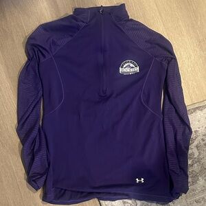 Under Armour Deep Purple Quarter-Zip Top